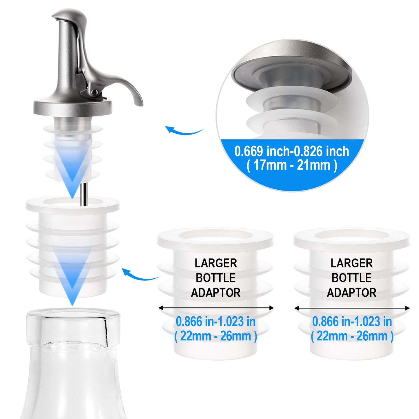 lulu pourer spouts adaptor